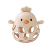 Baby Silicone Hollow Teether - BPA-Free, 0-12 Months, Cartoon Cute Chick Rattle, Infant Toys, Baby Accessories Gift