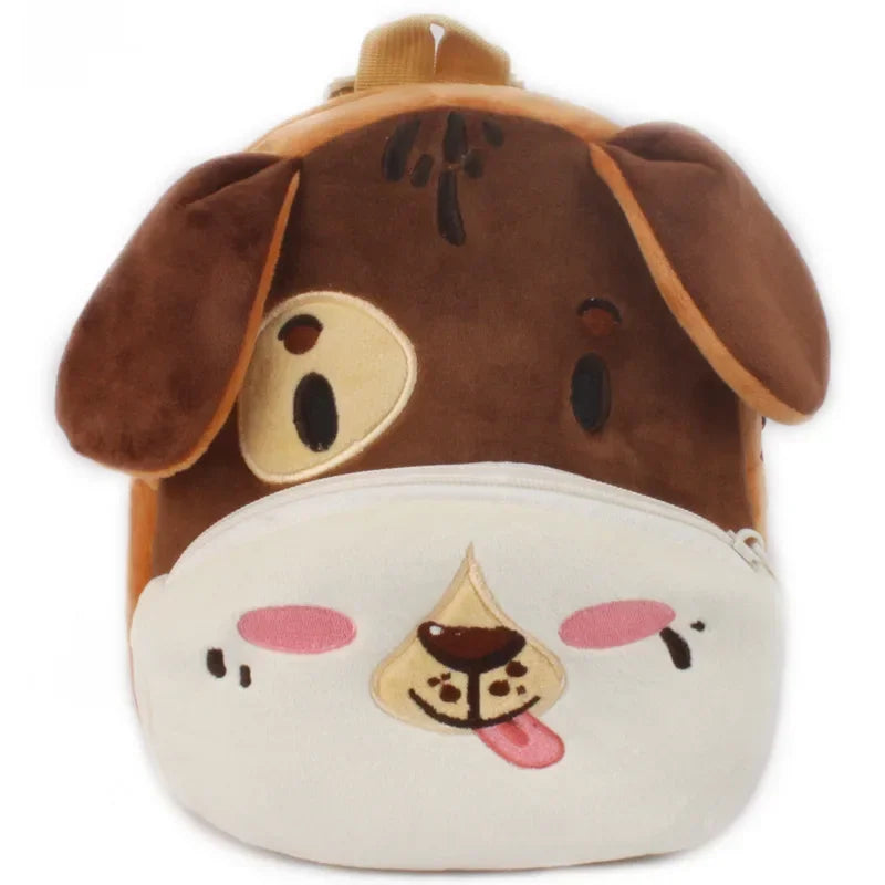 Baby Girls Plush Backpack - Cute 3D Cartoon Animal School Bag for Toddlers 0-4Y - Kidzy Market