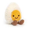 Soft Boiled Egg Plush Toy — Cute Smiling Cat Doll, 1-Pack Plush for Kids & Pets, Home Decor Gift