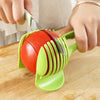 Handheld Fruit and Vegetable Slicer Clip with Plastic Blade for Orange Lemon Tomato Onion