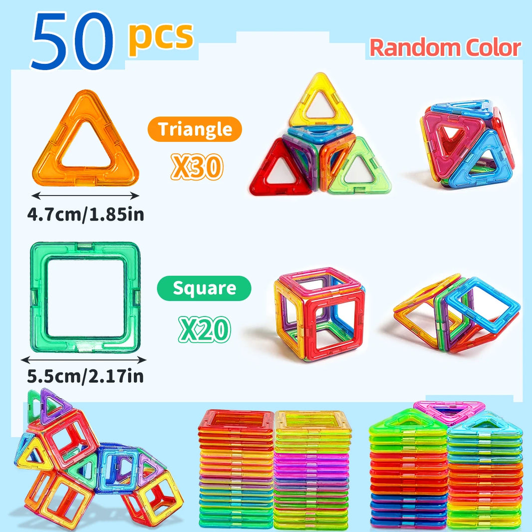 Magnetic Building Blocks Toy for Kids Puzzle Learning Gift