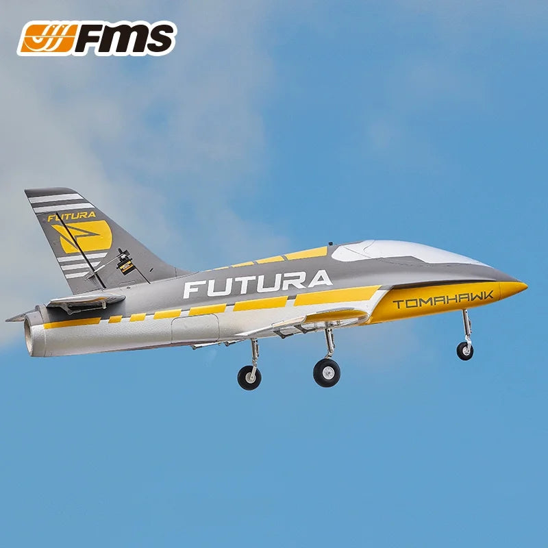 FMS RC Airplane 64mm Futura Tomahawk Sport Trainer EDF Jet with Flaps PNP