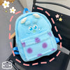 Disney Lotso and Alien Plush Backpack – Funny Cartoon Large Capacity Soft School Bag for Girls