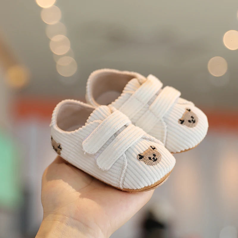 New Baby Shoes Retro Leather Boy Girl Multicolor Toddler Rubber Sole Anti-Slip First Walkers Infant Moccasins