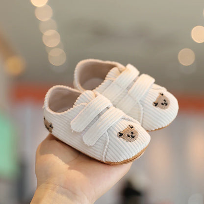 New Baby Shoes Retro Leather Boy Girl Multicolor Toddler Rubber Sole Anti-Slip First Walkers Infant Moccasins