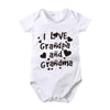 Pure Cotton “I Love Mom” & “I Love Dad” Newborn Rompers - Matching Baby Bodysuits for Twins, Summer Clothes for 0-24 Months