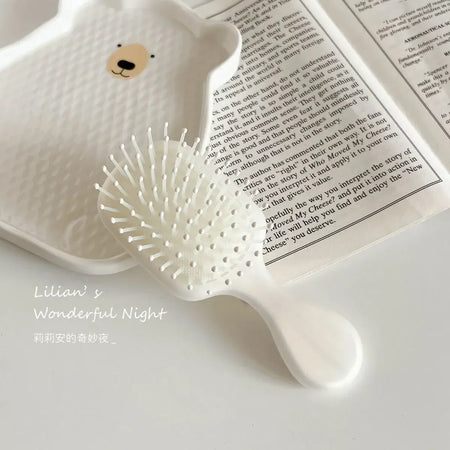 1 Piece Small Toddler Girl Hair Brush - Solid Color Massage Air Cushion Comb for Kids - Lovely Hair Care Tool