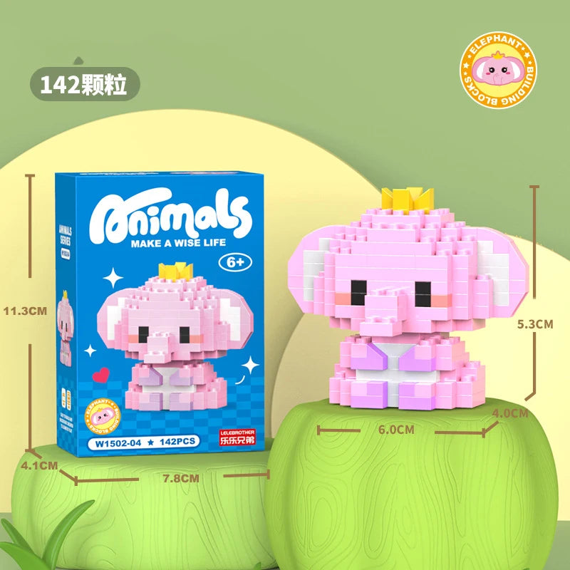 Adults Animals Micro Particle Building Blocks – Dog and Cat Mini Bricks Toy for Kids Ages 6 to 12