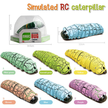 RC Caterpillar Robot Toy – Simulation Remote Control Cute Insect for Kids