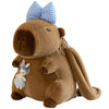 Cute Capybara Plush Backpack – Funny Cartoon Fur Shoulder and School Bag for Kids