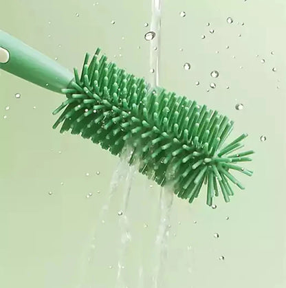 Pacifier Bottle Brush Set, Baby Cleaning Set, Silicone Cup Brush Cleaning Tool, Soft Head Food Grade Brushes, Baby Bottle Brush