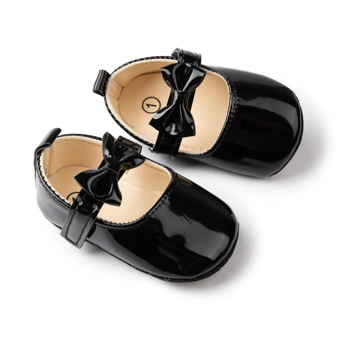 Meckior Baby Girls Shoes Bowknot Princess Dress Shoes PU Anti-Slip Soft Sole Infant First Walkers Newborn Crib Baby Shoes