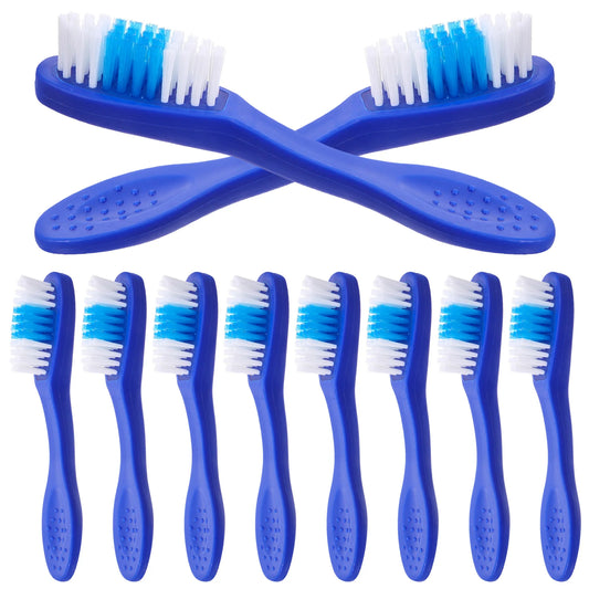 10 Pcs Mini Camping Toothbrush, Baby Travel Size, Short Plastic Bristles, Wear-Resistant