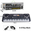 Chriyungel Kids Electronic Piano Keyboard with Microphone – 61/37 Keys Organ Musical Instrument Toy, Ideal Gift for Beginner Children