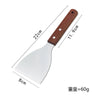 Stainless Steel Spatula and Grill Scraper Wood Handle for BBQ