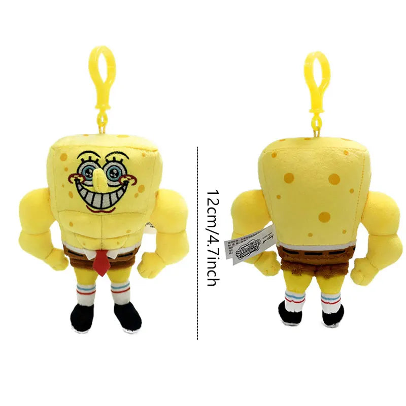 Anime Spongebob Squarepants Plush Keychain, Patrick Star Squidward Krabs Gary Toy Gift for Kids