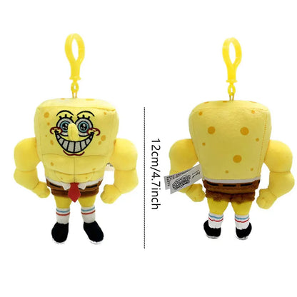 Anime Spongebob Squarepants Plush Keychain, Patrick Star Squidward Krabs Gary Toy Gift for Kids