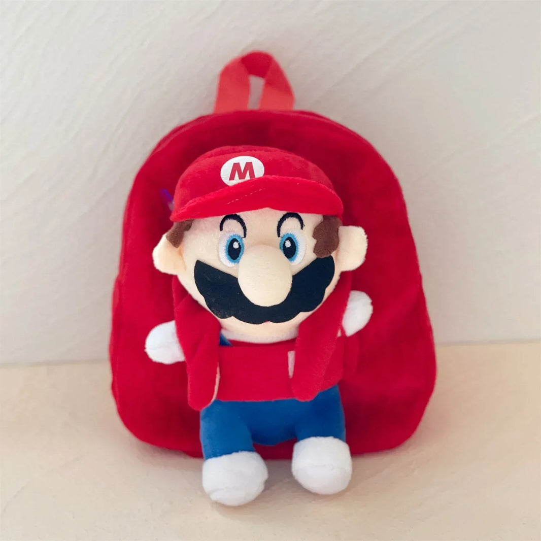 Super Mario Toy Backpack – Plush Kids Backpack, Cartoon School Bag for Boys & Girls, Anime Toys & Gifts Mochila - Kidzy Market