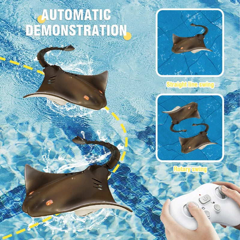 2.4G RC Manta Shark Toy – Remote Control Electric Robot for Pool and Water Play