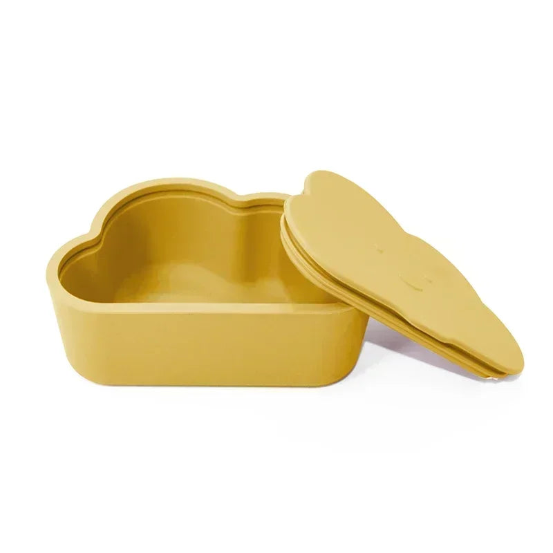 WOLIFE Baby Food Storage Box – Portable Snack Storage Box, Edible Grade Silicone Snack Cups, Travel Tableware Accessories for Kids