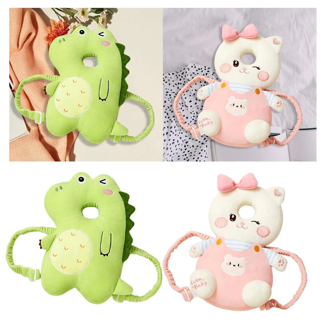 Baby Head Protector Backpack, Soft Portable Animal Shape Cushion for Infant Crawling and Kids