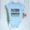 "Of Course I'm Cute, Haven't You Seen My Great Grandma?" Baby Bodysuit – Newborn Cotton Romper for Boys & Girls – Soft & Breathable Infant Clothes (0-1Y)