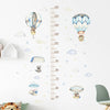 3-Pack Cartoon Animal Height Ruler Wall Stickers - Waterproof Removable PVC Growth Chart for Kids Room, Nursery & Playroom