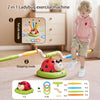 Ladybug Sport Game Toy – Multifunction Rope Skipping Machine & Jump Rocket Launcher, Outdoor Educational Toy