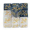 10-Pack 16mm (0.63 in) Acrylic D6 Dice Counters - Board Game & Classroom Tokens