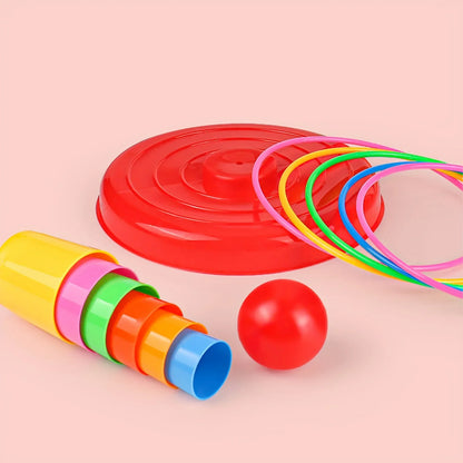 Kids Ring Toss Tower Game – Interactive Throwing Ring Toy for Ages 3+, Family Puzzle & Christmas Gift