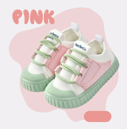 Toddler Sport Shoes for Baby Ergonomics Soft-Soled Girl's Sneakers Anti-Slippery Infant Boy's Tennis Shoes Casual Footwear