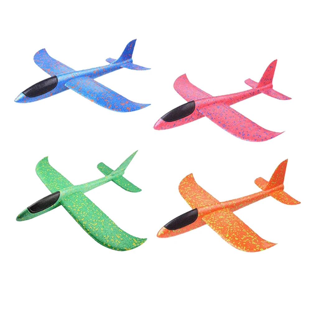 Large Foam Plane Glider 36 cm (14.17 in) and 48 cm (18.9 in) Hand Throw Airplane Outdoor Kids Toy Gift