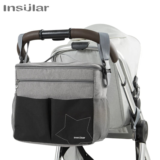Insular Mommy Diaper Backpack – Large Capacity Travel Nappy Bag with Anti-Loss Zipper, Baby Maternity Nursing Bag - Kidzy Market