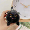 Wagging Tail Plush Cat Keychain – Cute Cartoon Animal Bag and Door Pendant for Girls