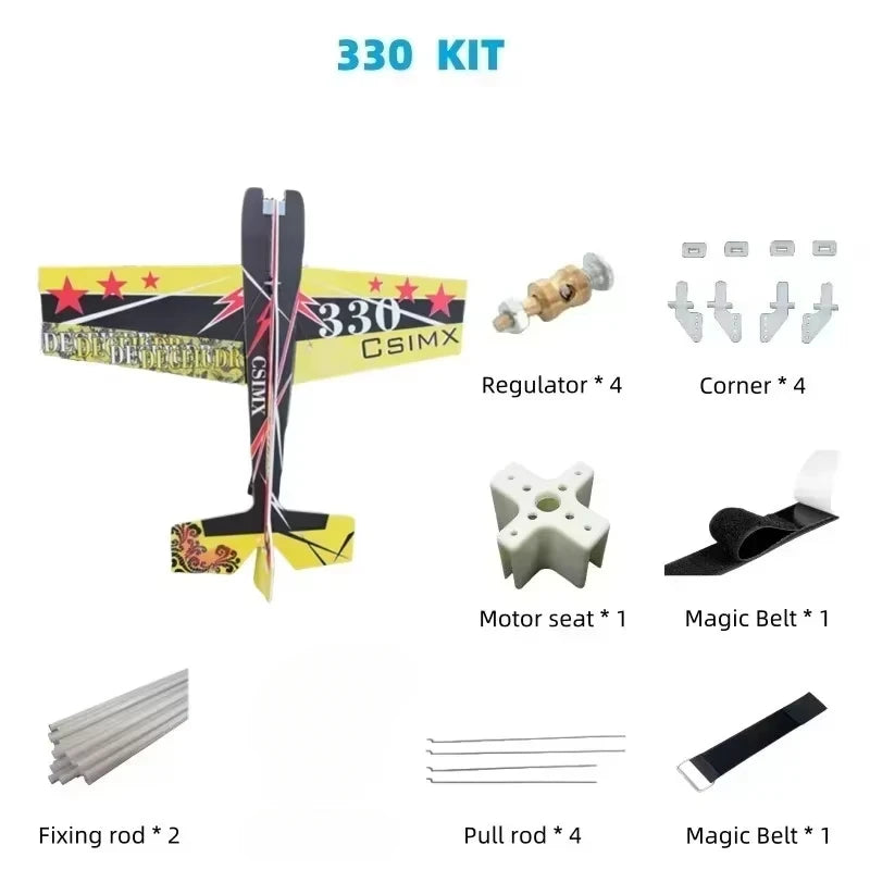 3D Mercury Fixed-Wing Aerobatic Magic Board RC Airplane DIY Kit