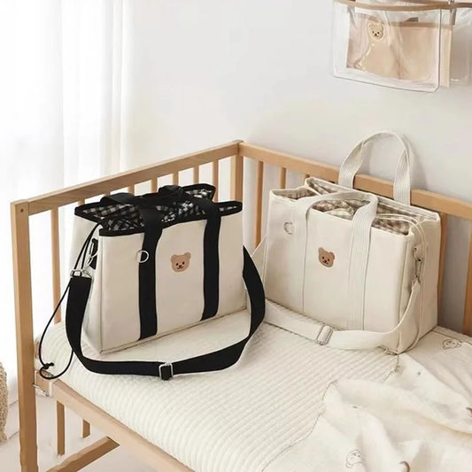 Baby Diaper Bag – Mommy Maternity Pack for Baby Essentials, Nappy Bag for Mom, Stroller-Friendly Handbag for Travel & Daily Use - Kidzy Market