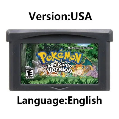 GBA Game Cartridge (32-bit, Pokemon Series, Odyssey Cloud White, FireRed & Silver Rival Rom Hack)