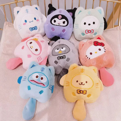 Sanrio Plush Doll Keychain – Melody, Cinnamoroll, Pochacco Bag Pendant for Kids and Girls