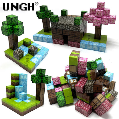 UNGH 50-200PCS Magnetic Block Building Set STEM Educational Toy