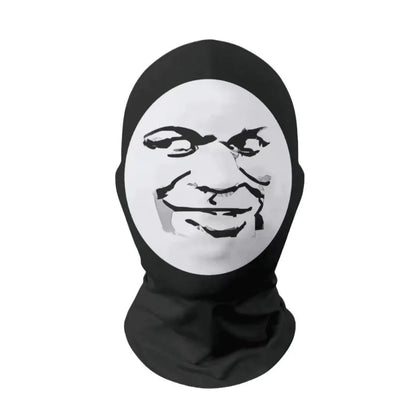 Full Face Celebrity Mesh Mask - Kanye Shiesty Style, Men’s Cosplay & Party Prop