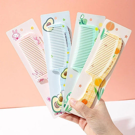 New Portable Untangling Hair Brush - Health Care Tools for Kids - Cute Rabbit & Bear Hairbrush Comb for Girls - Hair Accessories