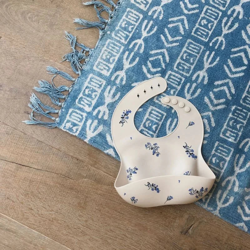 Baby Bibs Ins Style Print Waterproof Soft Silicone Baby Feeding Stuff Cute Pattern Kids Girl Boy Toddler Adjustable Children Bib - Kidzy Market