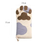 Cute Cat Paws Oven Mitts Anti-Scald Insulated Cotton Baking Gloves