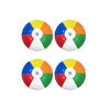 4-Piece Inflatable Colorful Beach Balls Set for Swimming Pool and Water Games