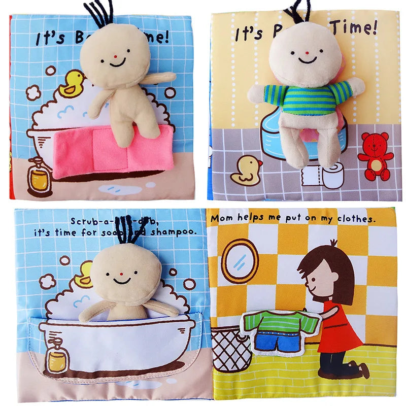Soft Baby Cloth Quiet Book – Early Educational Learning Puzzle Toy for Toddlers (6-24 Months)