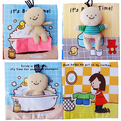 Soft Baby Cloth Quiet Book – Early Educational Learning Puzzle Toy for Toddlers (6-24 Months)