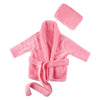 Baby Photography Props Baby Hooded Robe with Belt Bathrobes Bath Towel Cucumber Slipper Set Creative Photo Outfit for 0-3 Months