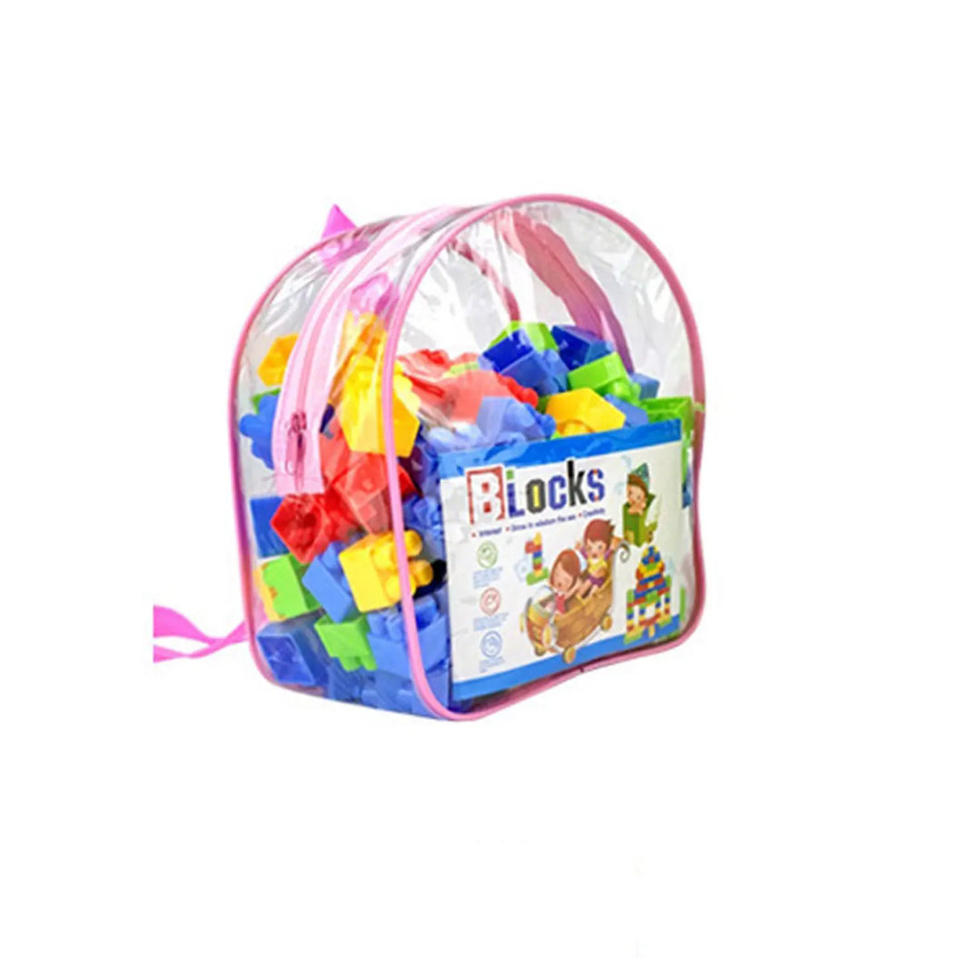 130PCS Large Particle Building Block Set – Creative Stacking Toys for Kids, Early Education Educational Plastic Splicing Toys