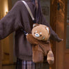 Plush Capybara Faux Fur Kids Backpack - Cute Large Capacity School Bag