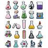PVC Mini Reagent Bottle Charms — 1 in (2.5–3 cm) Plastic Shoe & Bag Decorations for DIY Crafts